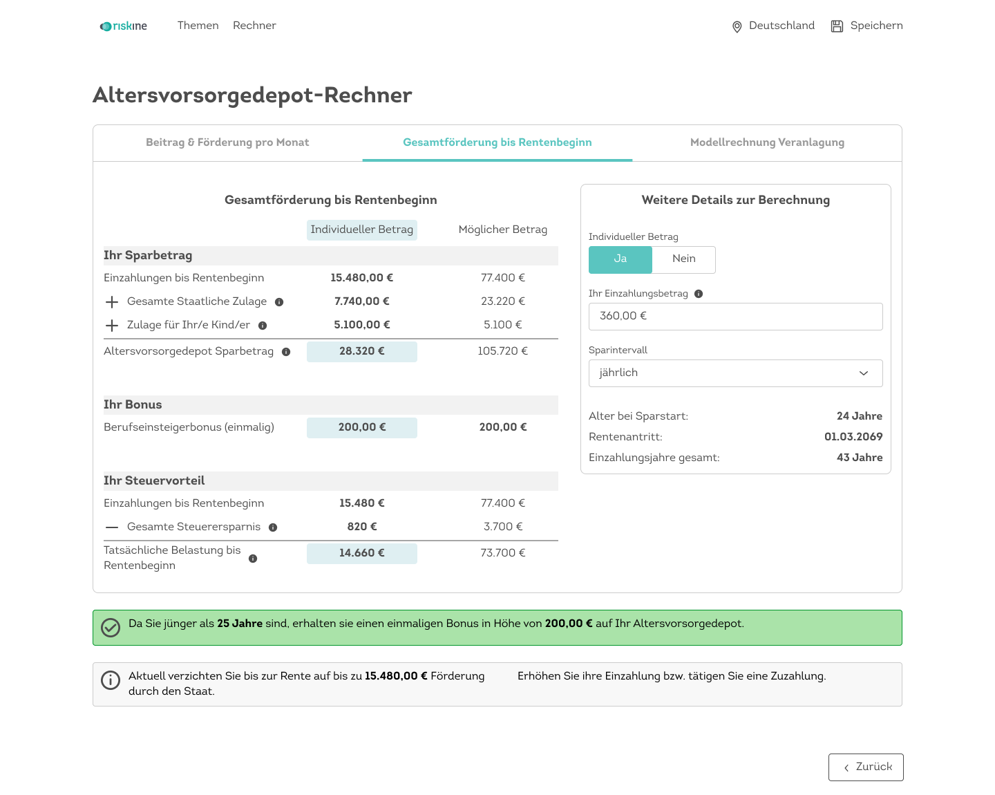 retirement-deposit-calculator image
